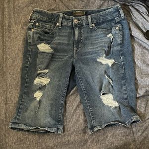 Torrid Distressed Bermuda Shorts